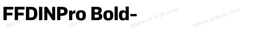 FFDINPro Bold字体转换
